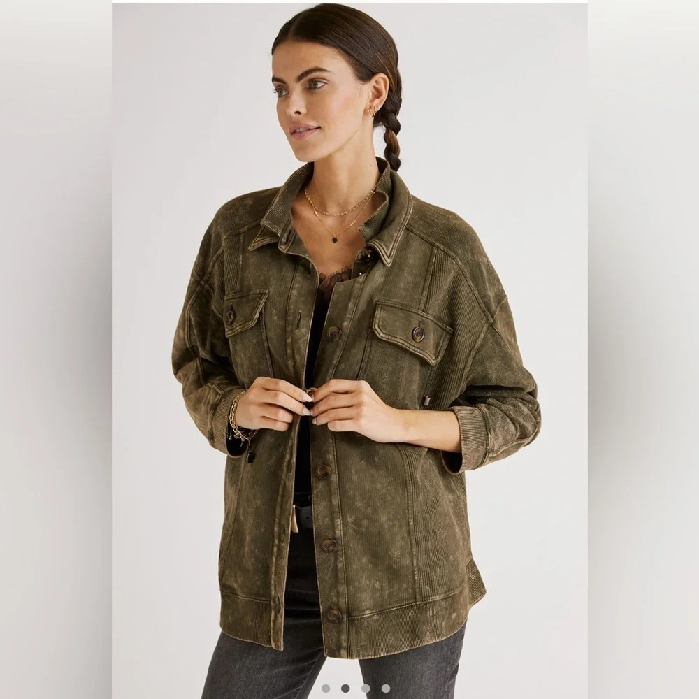 Pilcro Relaxed Shirt Jacket - Picture 1 of 7